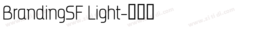 BrandingSF Light字体转换
